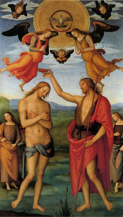 Pala de Saint Augustin (Baptême du Christ) - Pietro Perugino